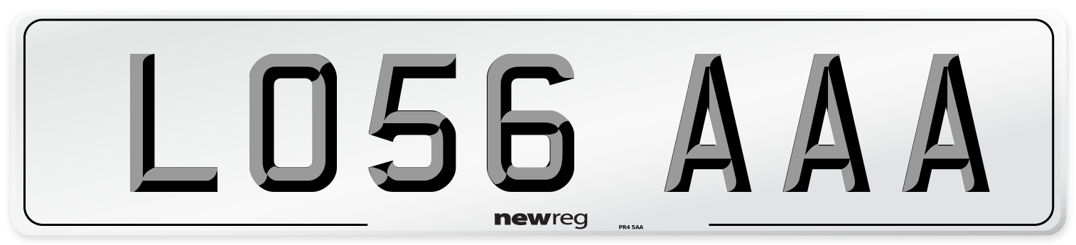 LO56 AAA Number Plate from New Reg